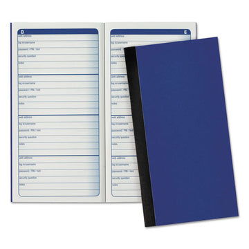 Adams® Password Journal, 3.25 X 6.25, 4-page, 192 Forms freeshipping - TVN Wholesale